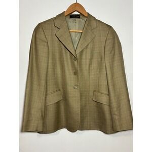 RJ‎ Classics Platinum Equestrian Show Blazer Jacket Size 4R Lessona Silk Wool